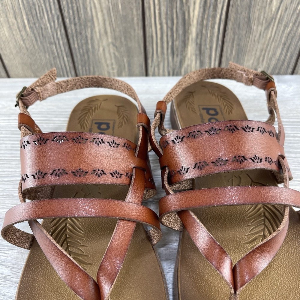 Pop Womens Comfort Fit  Strappy Sandals  Size 8 M  Flowers In Straps Casual - Picture 7 of 15